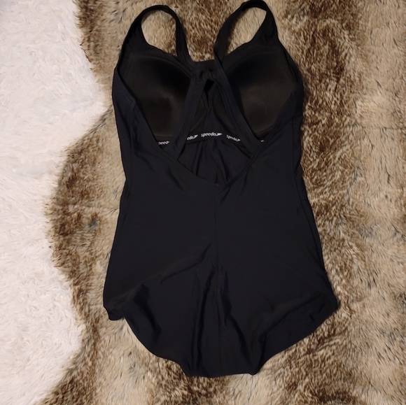 Speedo Powerflex black cross back swimsuit - Picture 7 of 11